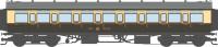 4P-021-501 Dapol GWR Corridor Toplight 1947 Choc.& Crm Great Wes